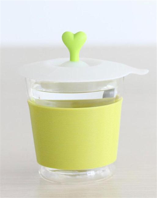 New Design Silicone Lid for Mug with Multi-Shape Sleeve