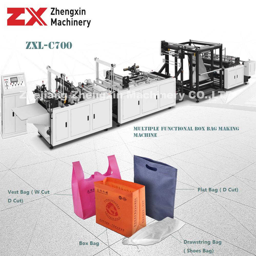 Non Woven Bag Making Machine for Handle Bags (ZXL-C700)