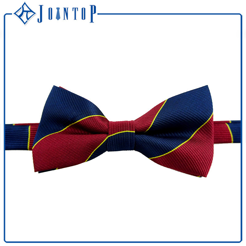 Custom Stripes Woven 100% Polyester Bow Tie