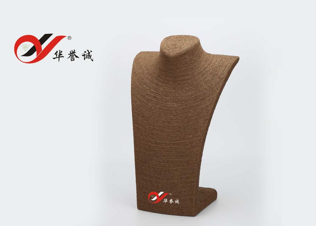 Coffee Color Grass Rope Neck Mannequin