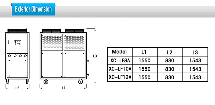 10HP Accurate Temperature Control Industrial Air Cooled Chiller