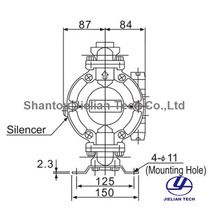 Bml-20 Double Way Pneumatic Diaphragm Pump for Ink Glue Circulation