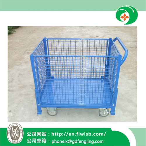 Foldable Steel Roll Container for Warehouse with Ce