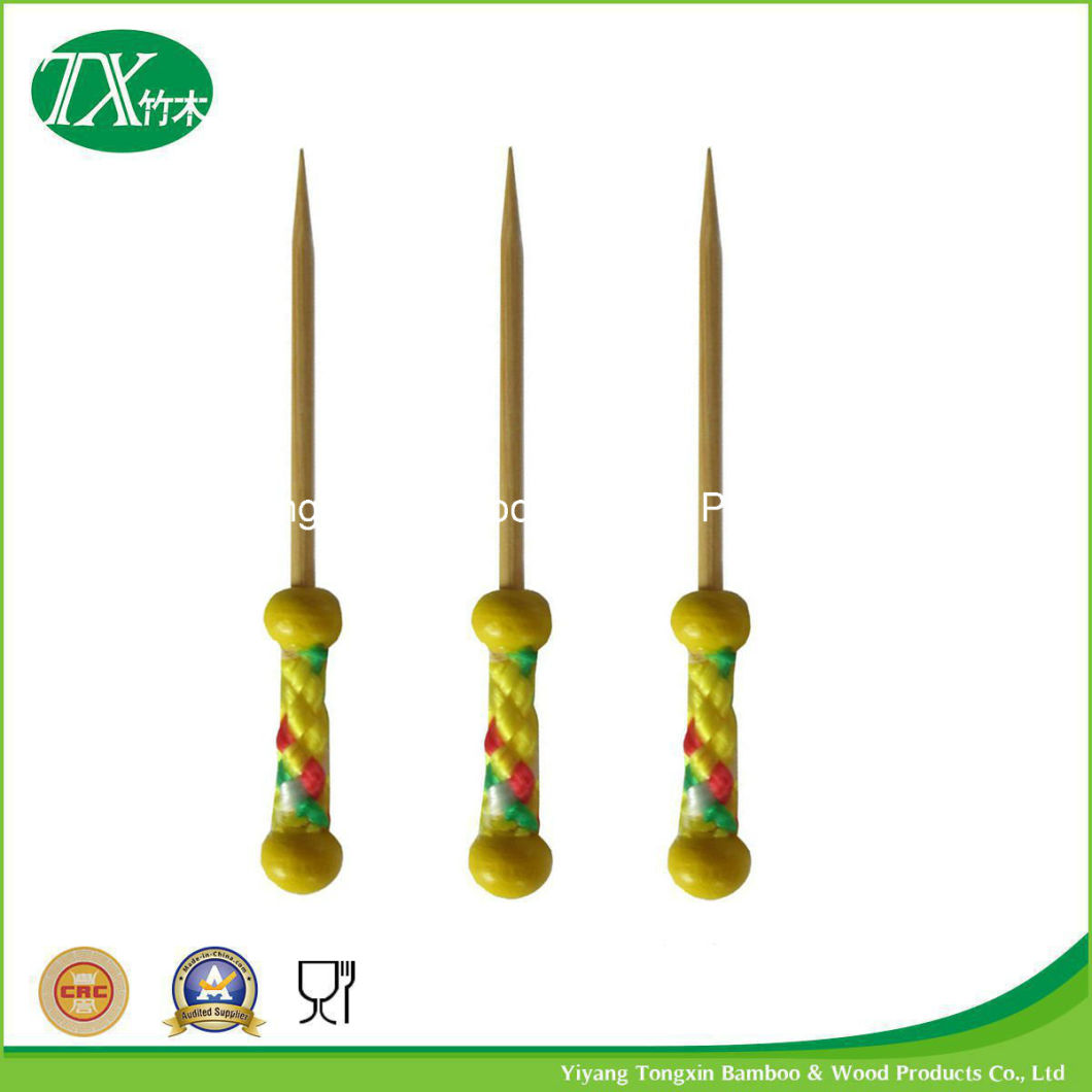 Disposable Mini Party Bamboo Cocktail Fruit Forks