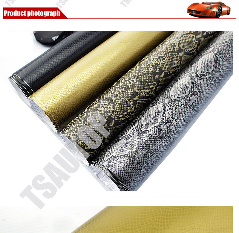 Tsautop 1.52*30m/20m 2016 New Style Imitation Skin Car Wrap Film Car Wrap Vinyl