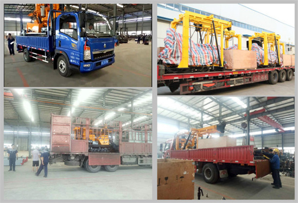 200m Depth Motor Tricycle Truck Mounted Core Drilling Rig