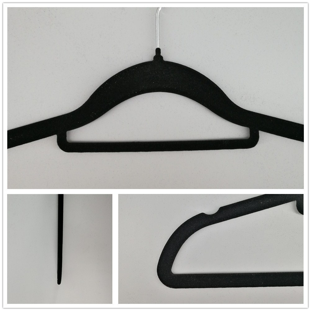 High Quality Velvet Hanger Shirt Hanger Plastic Nonslip Hanger