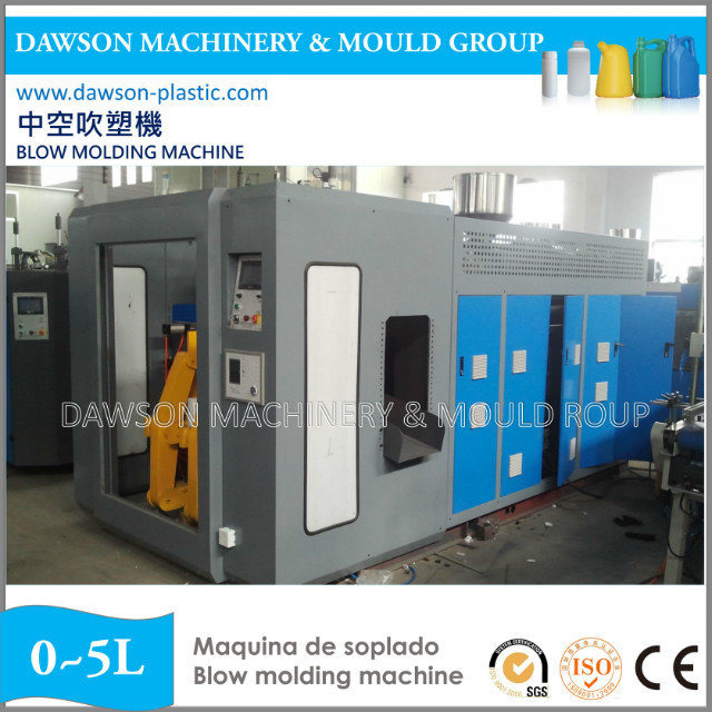5L HDPE Bottles Automatic Blow Molding Machine with Auto Deflashing