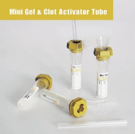 Ce Approved Medical Disposable Mini Gel & Clot Activator Tube