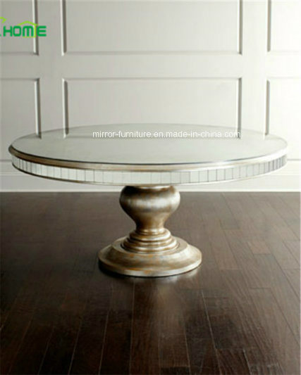 New Design Modern Mirror Round Coffee Dinning Table