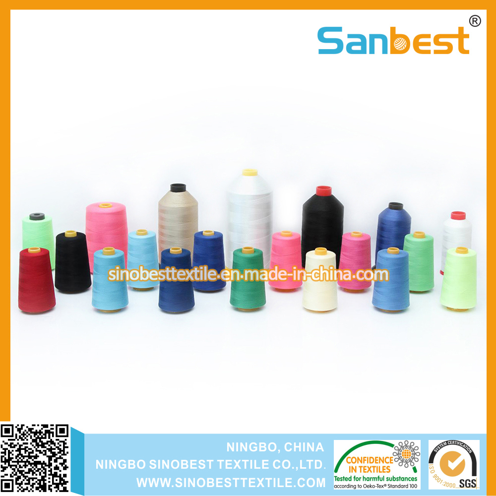 100% Spun Polyester Sewing Thread in Colors with High Quality