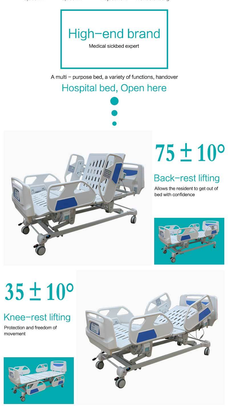 Sk001-10 Hosptial Electric Bed, Hospital ICU Bed, Hosptial Furniture