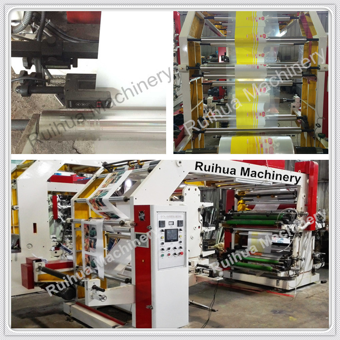 PLC Control High Speed 4 Color Flexo Paper Printing Machine