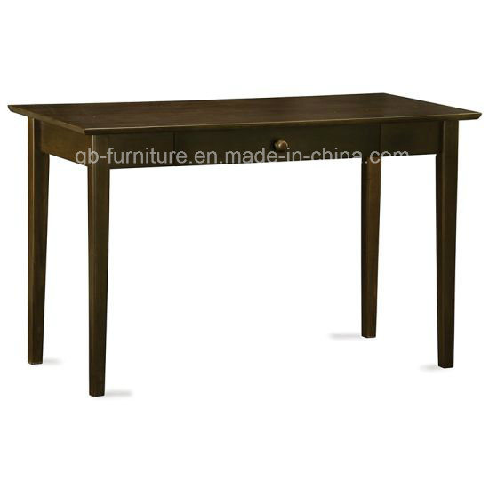 Wood Hotel Writing Desk Stained in Walnut