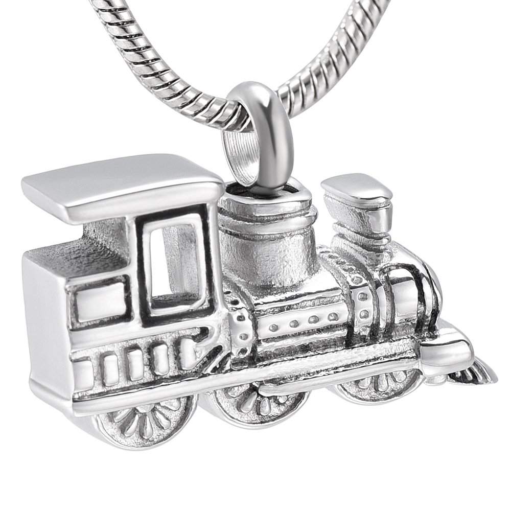 Life Train Urn Pendant Cremation Jewellery Memorial Urn Necklace