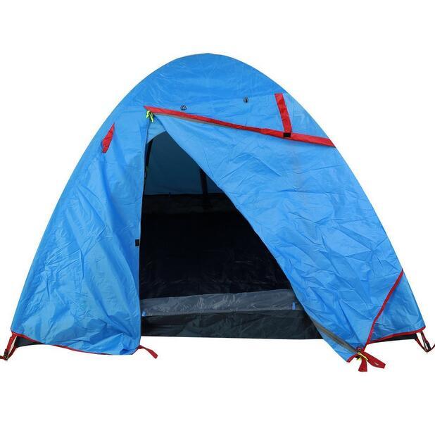 Double Layer 2-4 Person 3 Season Aluminum Rod Camping Tent