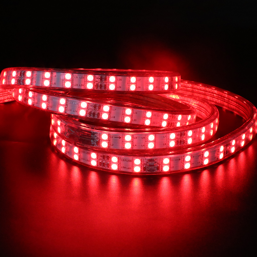 120LEDs/M Double Row 220V 240V RGB LED Strip 5050 Warm White/White/Purple/Red/RGB LED Tape Light