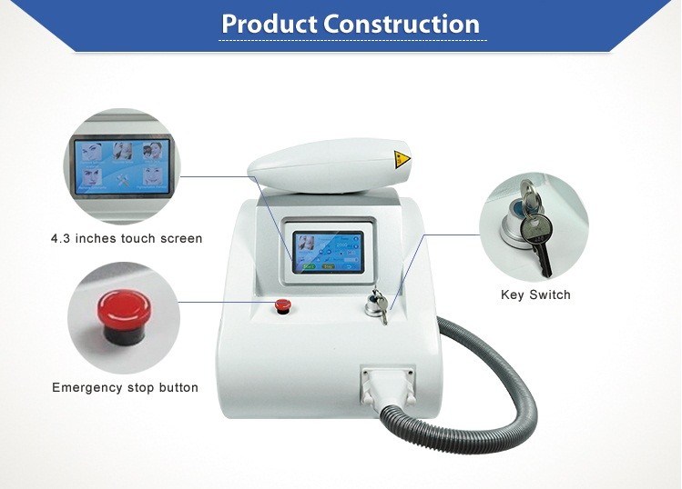 2000mj Touch Screen 1000W Laser Tattoo Removal Q Switch ND YAG Laser Pigments Removal 1064nm 532nm 1320nm