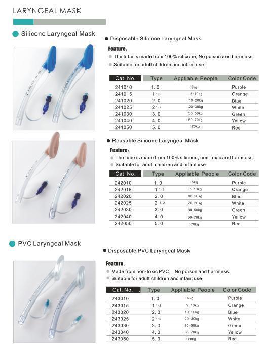 Medical PVC Oxygen Face Mask with Tube