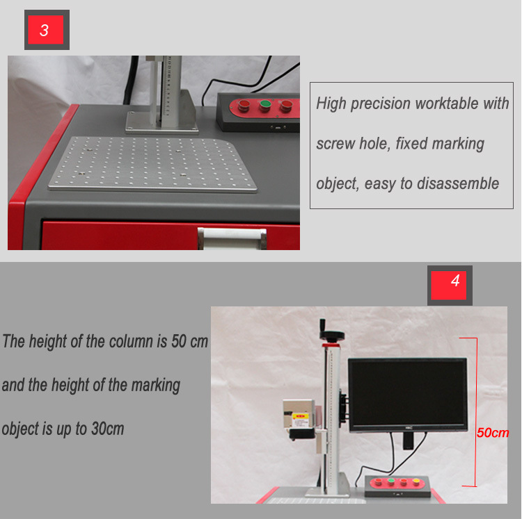 Keyland High Precision Table Foot Switch Z Axis of Laser Marking Machine