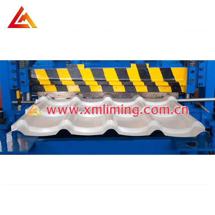 Xiamen Liming Competitive Price Corrugated Cold Glazed Tile Roll Forming Machine for Roof Profile