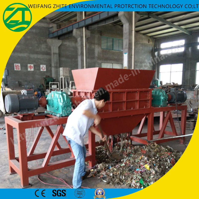 Tire/Plastic/Rubber/Drum/Wood Double/Four Shaft Shredder Machine