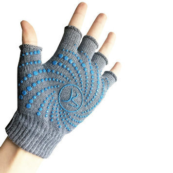 Cotton Knitted Anti-Slip Yoga Gloves