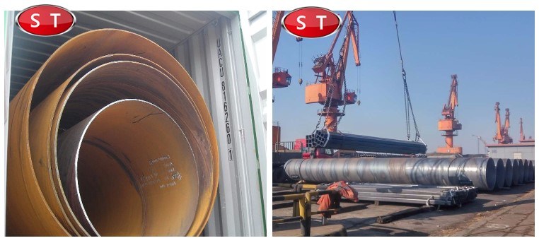 Large Diameter API 5L SSAW 3PE Anti-Corrosion Spiral Welded Steel Pipe for Water Transportation
