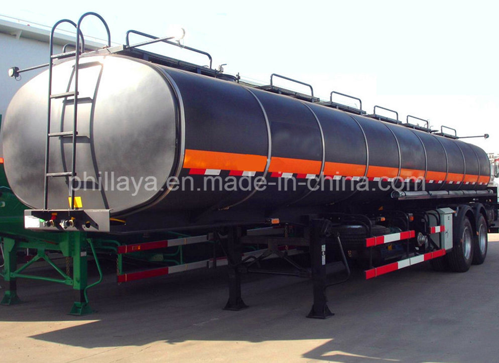 Bitumen Tanker Trailer Asphalt Heating Tank with Volume Optional