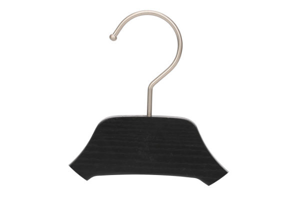 Cheap Black Gold Wooden Children Clothes Hanger for Kids