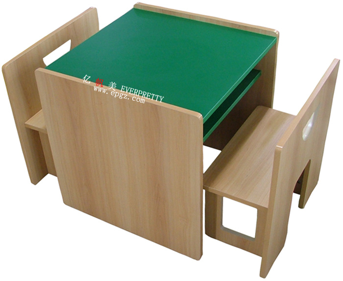 2-Seater MDF Kids Table and Chair (GT-84A)