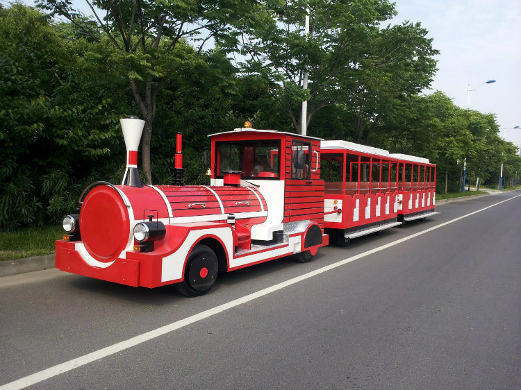 42 Seater Electric Sightseeing Trackless Train for Holiday Village/ Resorts (DSW-E42)