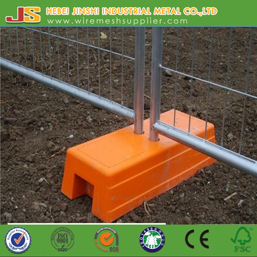 Galvanized Temporary Fence with Plastic Base Made in China