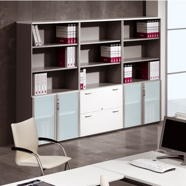 Modern Design Melamine Board Office Bookcase File Filling Cabinet (2433)