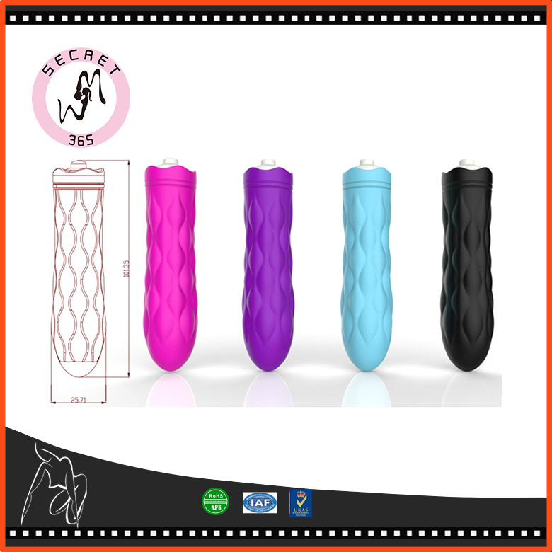 Embossed Vibrating Clit Massager AV Wand Silicone G-Spot Sex Toys