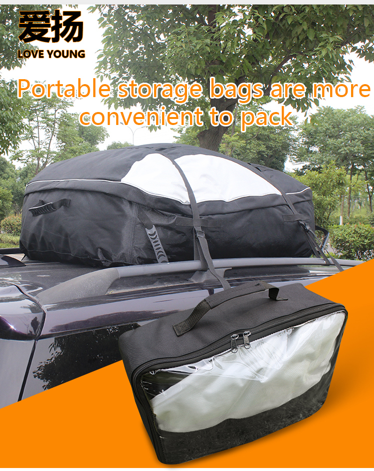 Car Roof Bag Waterproof Roof Top Cargo Bag Luggage Travel Extra Storage Bag