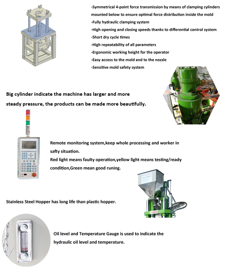 Vertical Plastic Injection Moulding Machine for Injection Molding Machinery
