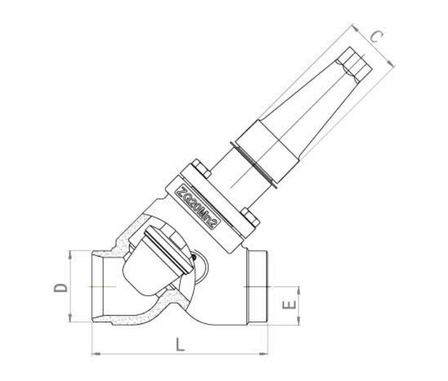 Ammonia Refrigeration Weld Stop and Control (throttle) Valve for Ammonia Gas Cold Room