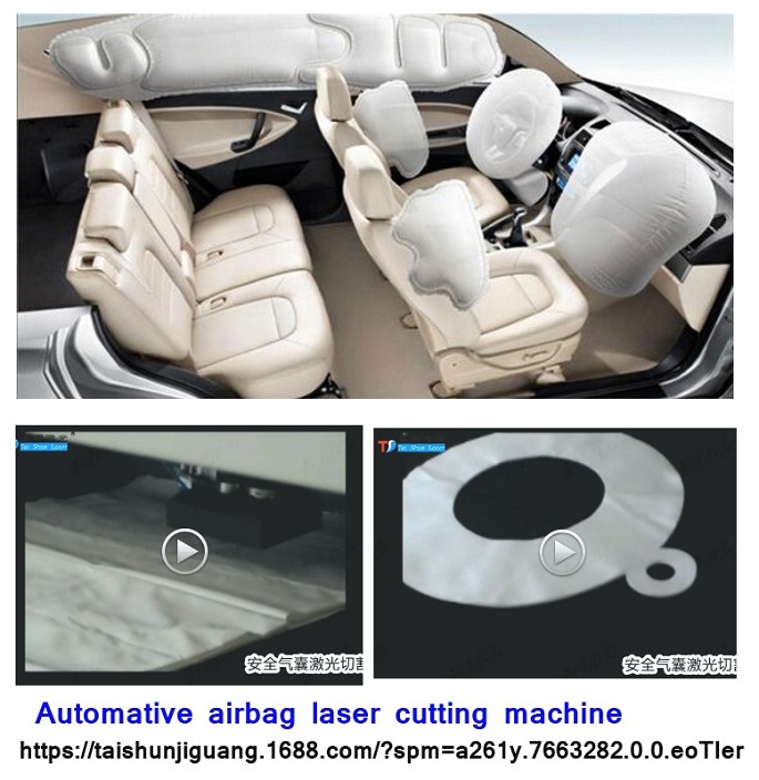 Automotive Industry Automotive Airbag CO2 Laser Cutting Machine for