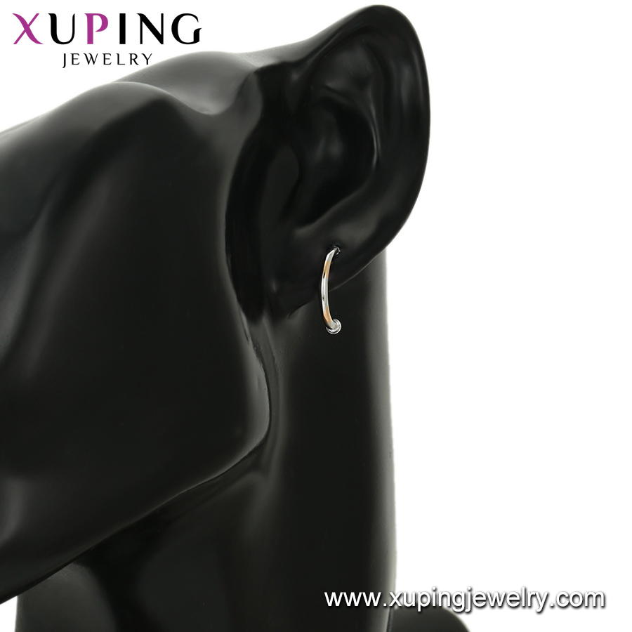 Xuping Saudi Gold Plated Wedding Designs Gold Studs Earring Jewelry for Girls