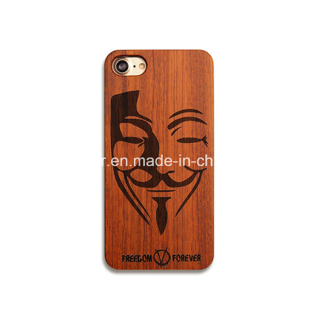 Retro Plastic+Wood Skull Case for iPhone Case Engraving Design Mobile Phone Case for iPhone