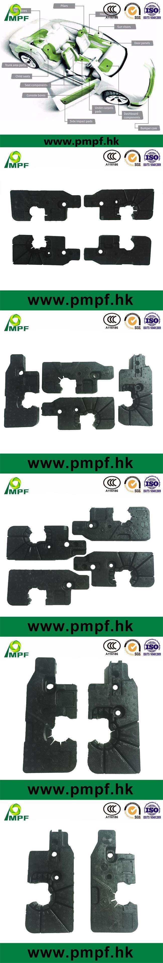 Custom Lightweight Shock Absorber Expanded Polypropylene EPP Foam Car Bumper Blocks