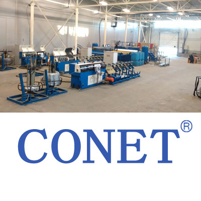 Conet Brand Full-Automatic Welded Wire Fence Panels Making Machine (HWJ1200 with line wire and cross wire 3-8mm)