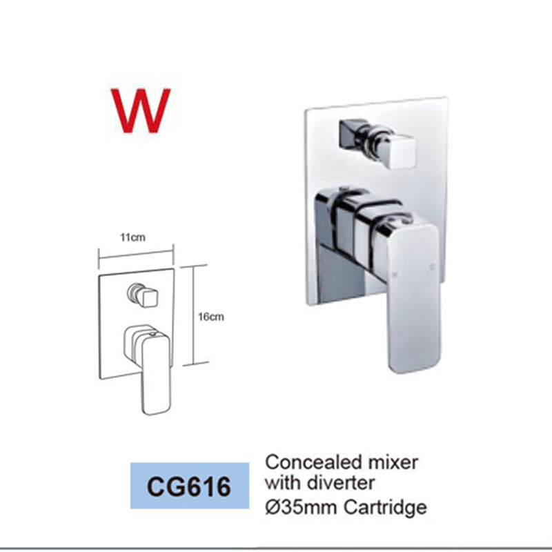 Competitive Price Sanitary Ware Brass Watermark Shower Mixer (CG616)