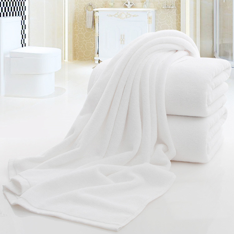 Good Quality White Embroidery Hotel Bulk Bath Towel