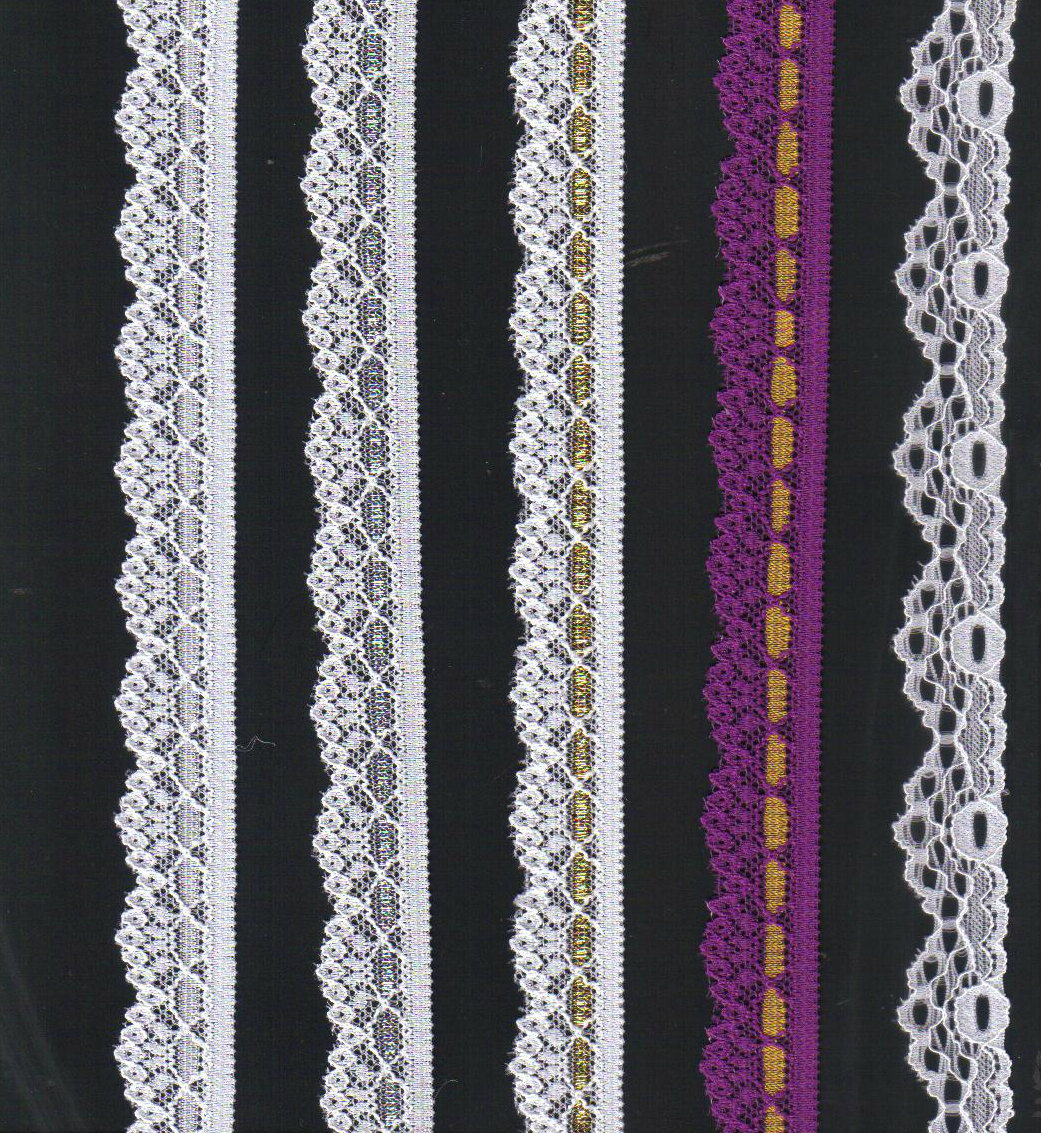 Different Width Stretch Raschel Lace Trim (with oeko-tex certification W70031)