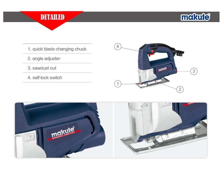 Makute Hand Saw of Powertool 450W Jig Saw of Wood Saw