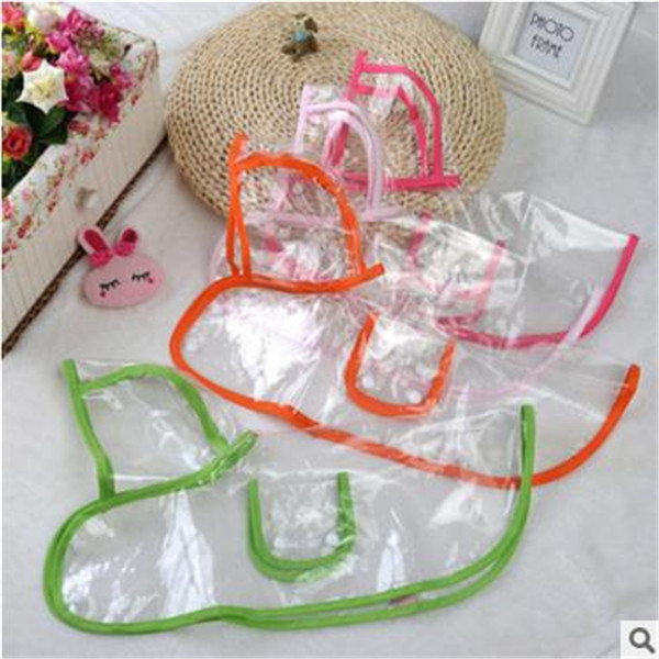 Five Colours Transparent Pet Raincoat