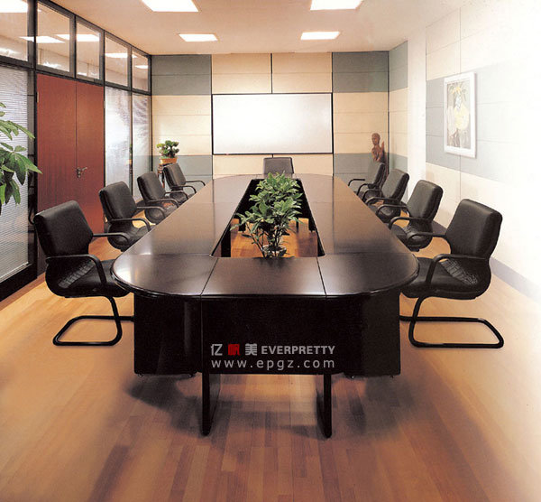 Bc-02-Cheap Meeting Table, Conference Room Tables and Chair, HDF Veneer Table