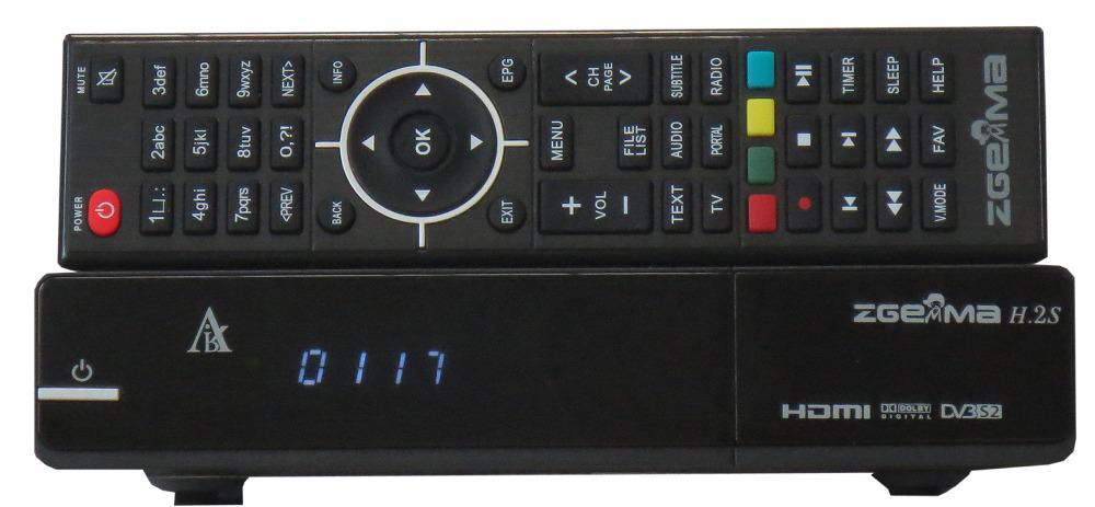 Satellite Receiver Zgemma H. 2s with Dual Core DVB-S2+DVB-S2 Twin Tuner